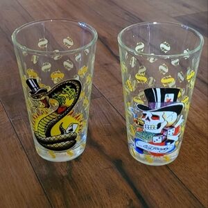 Vintage - 90's‎ Ed Hardy Pint Glasses Set of 2